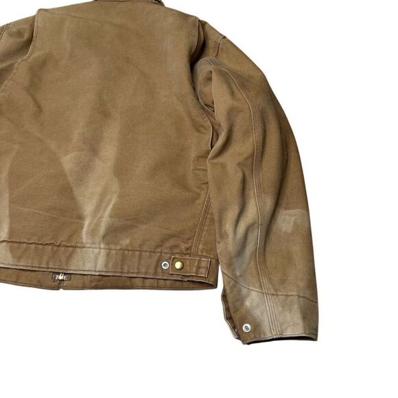 Vintage Carhartt Detroit J01 Brown BRN Jacket Size 40 Regular Medium - Picture 10 of 13